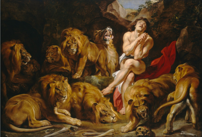 Rubens Daniel in the lion's den
