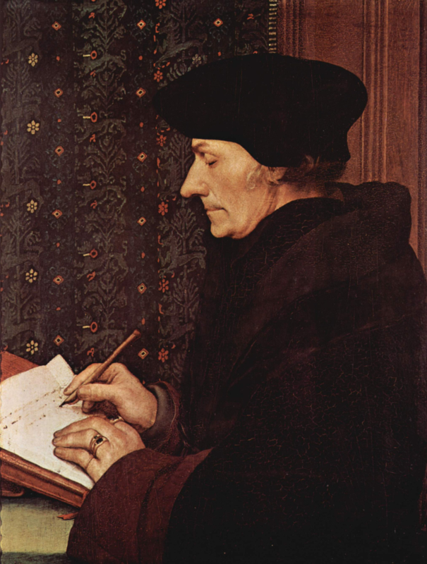 Holbein Writing Erasmus