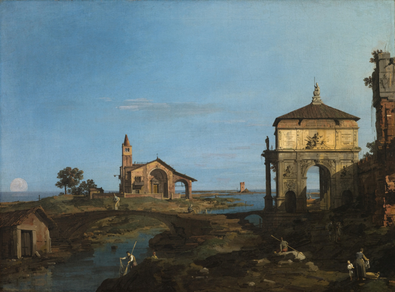 Canaletto An island in the lagoon