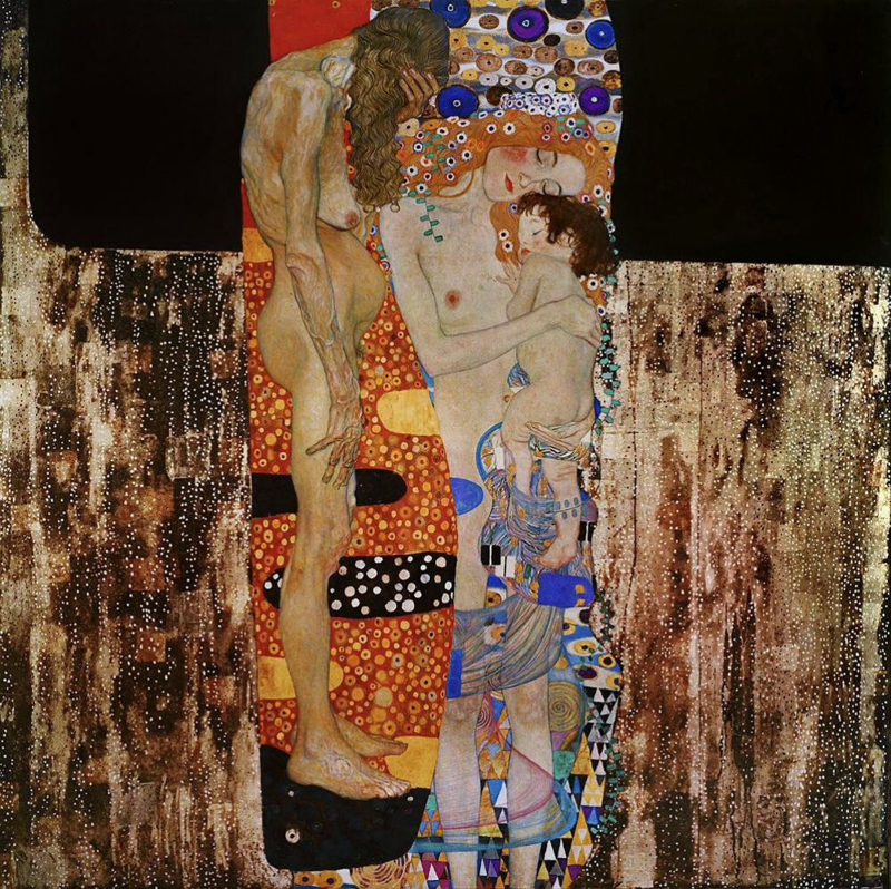Klimt The 3 stages of a woman's life