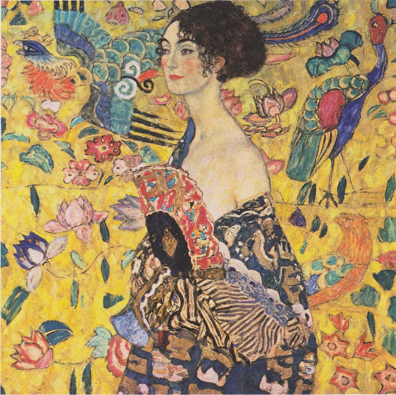 Klimt Lady with a fan