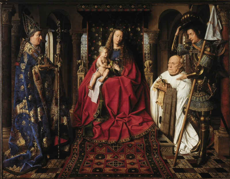 Van Eyck Madonna and Canon Joris van der Paele