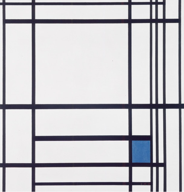 Mondriaan Composition with lines and with color 3