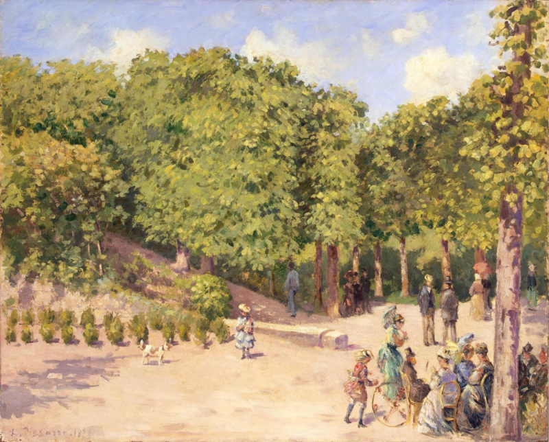 Pissarro City park in Pontoise