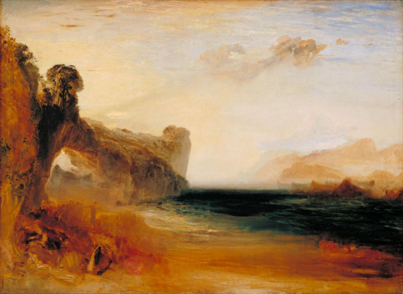 Turner Rocky bay with figures