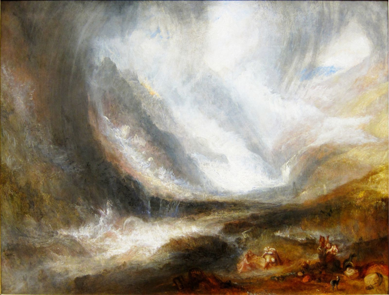 Turner Storm in the valley of Aosta