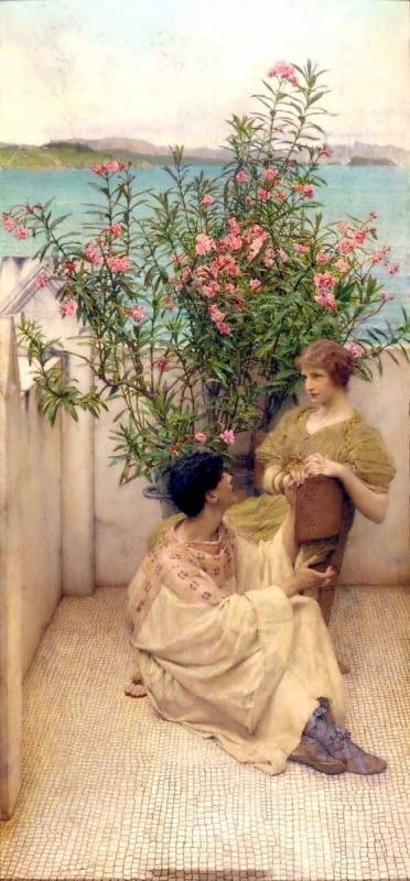 Alma-Tadema The flirtation