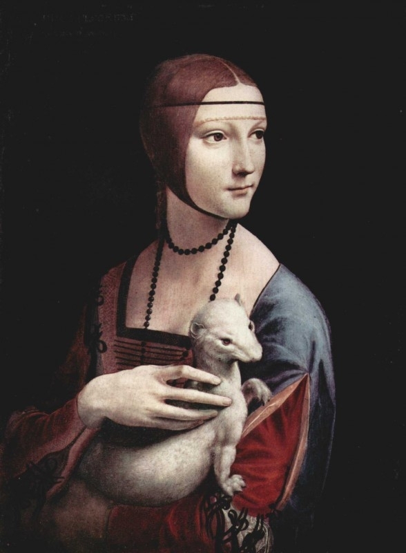 Da Vinci Portrait of Cecilia Gallerani (Lady with an ermine)
