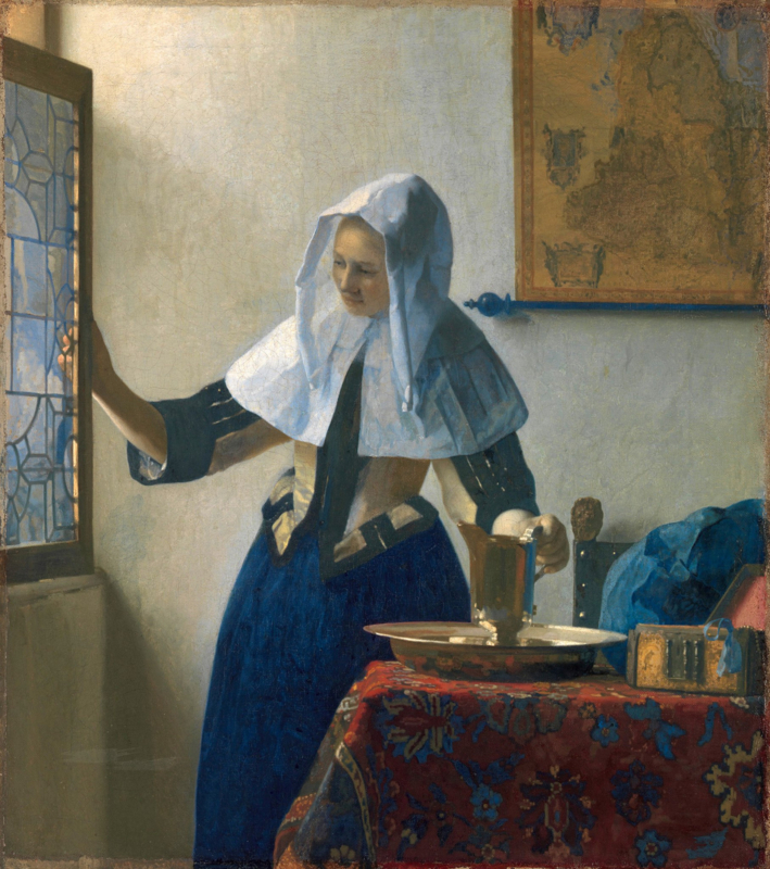 Vermeer Young woman with a water jug