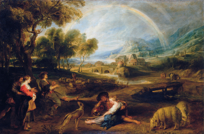 Rubens Landscape with a rainbow