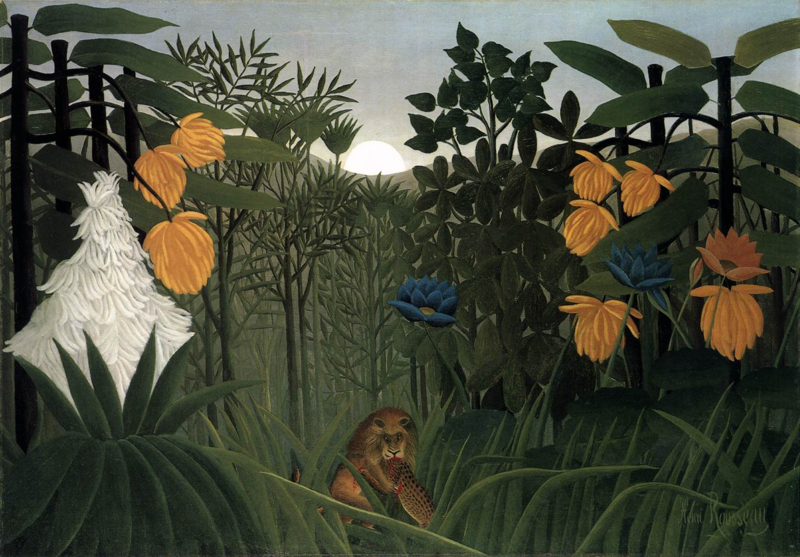 Rousseau The meal of the lion
