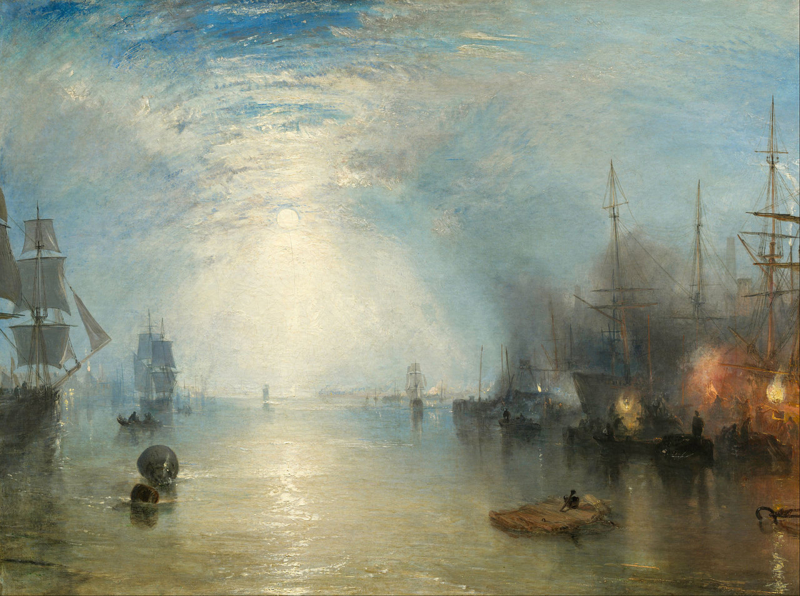 Turner Kielmen loading coal by moonlight