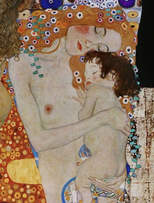 Klimt Mother and child