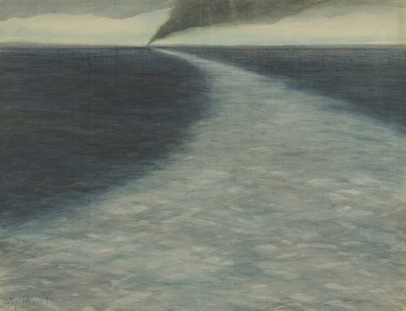 Spilliaert Navy with wake
