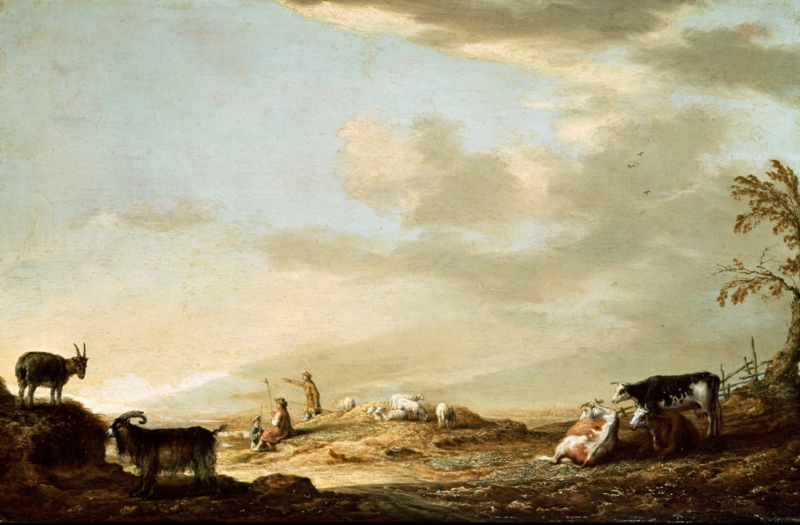 Cuyp Landscape with cattle and people