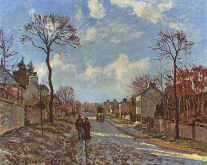 Pissarro Route de Versailles Louveciennes 2