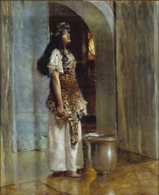 Alma-Tadema A priestess of Apollo
