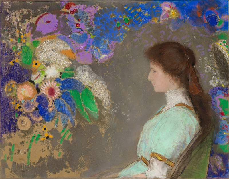Redon Portrait of Violette Heymann