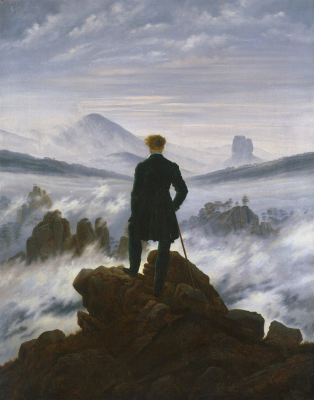 Friedrich Walker above the mists