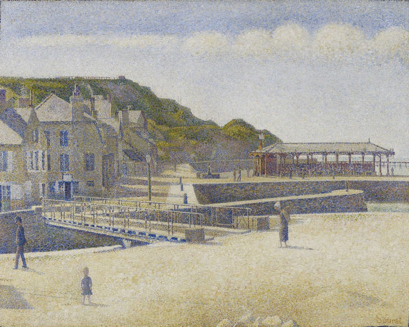 Seurat Bridge and port of Port-en-Bessin