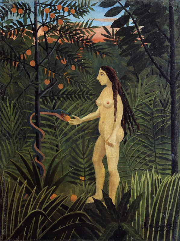 Rousseau Eve and the snake