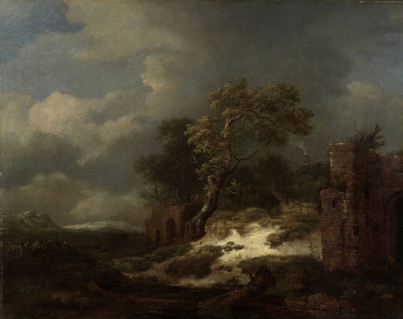 Van Ruisdael Landscape with ruins