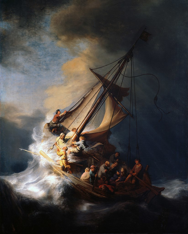 Rembrandt Christ in the storm on the Sea of Galilee