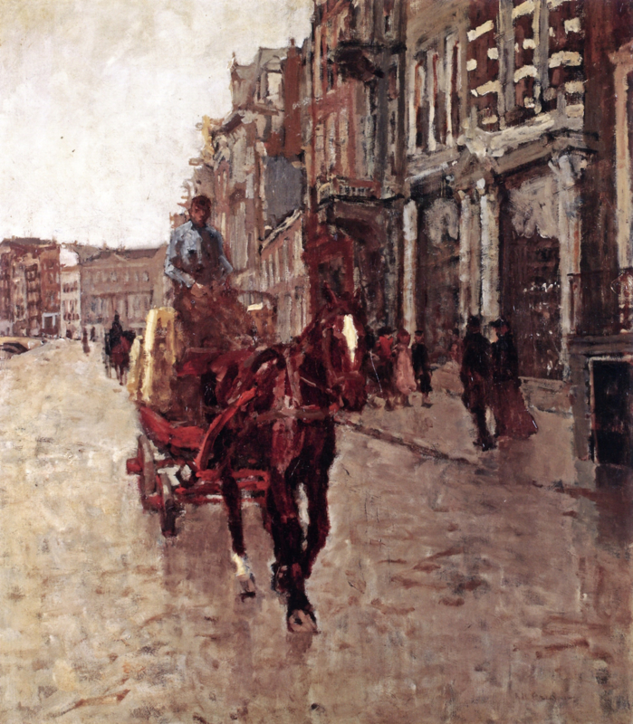 Breitner A horse-drawn carriage on the Rokin