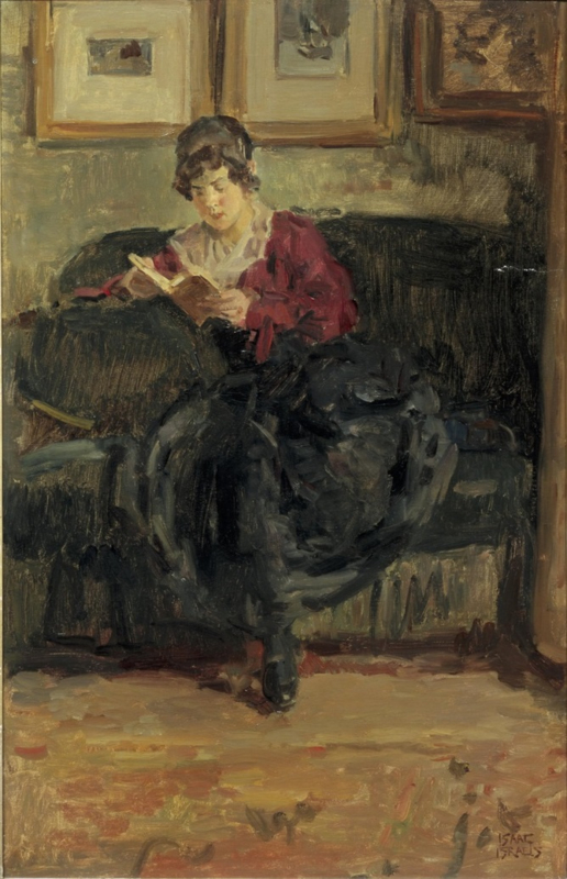 I. Israels Reading girl 2