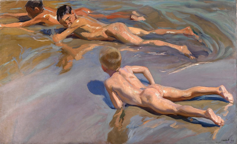Sorolla Children on the beach