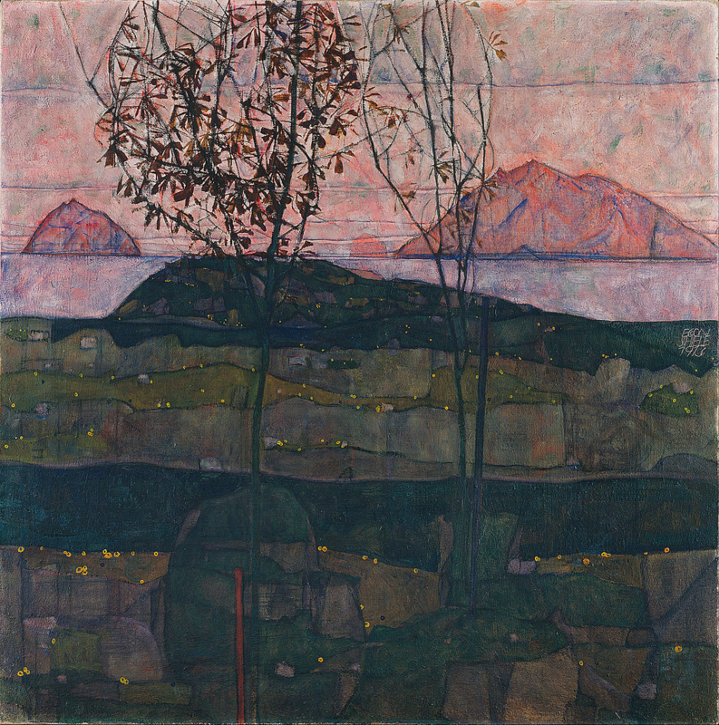 Schiele Setting sun