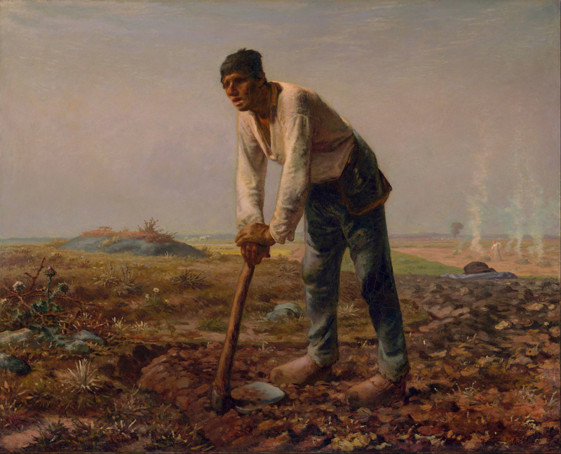 Millet Man with a hoe