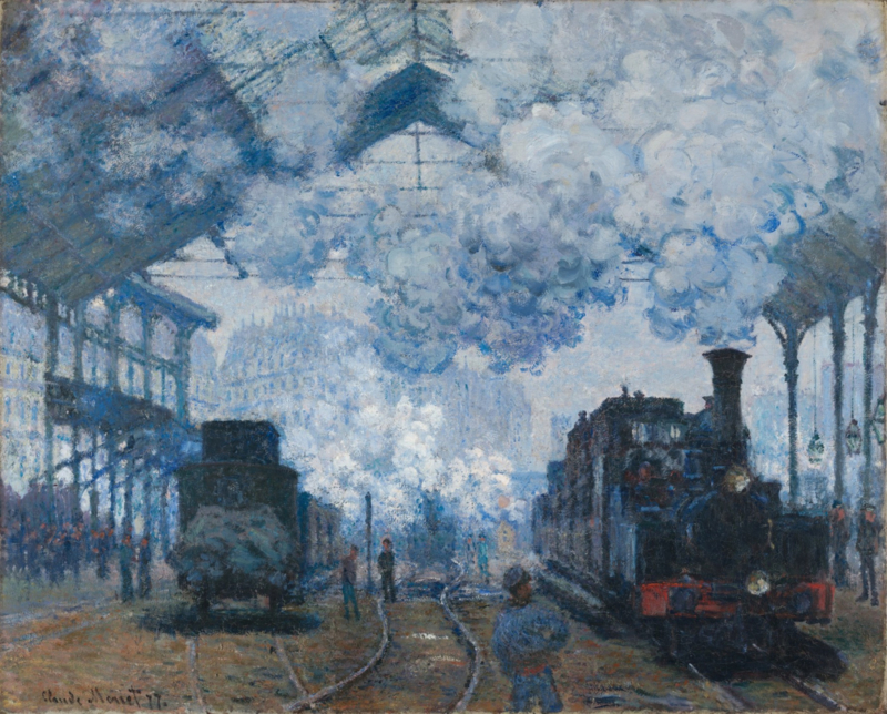 Monet Sainte Lazaire station in Paris