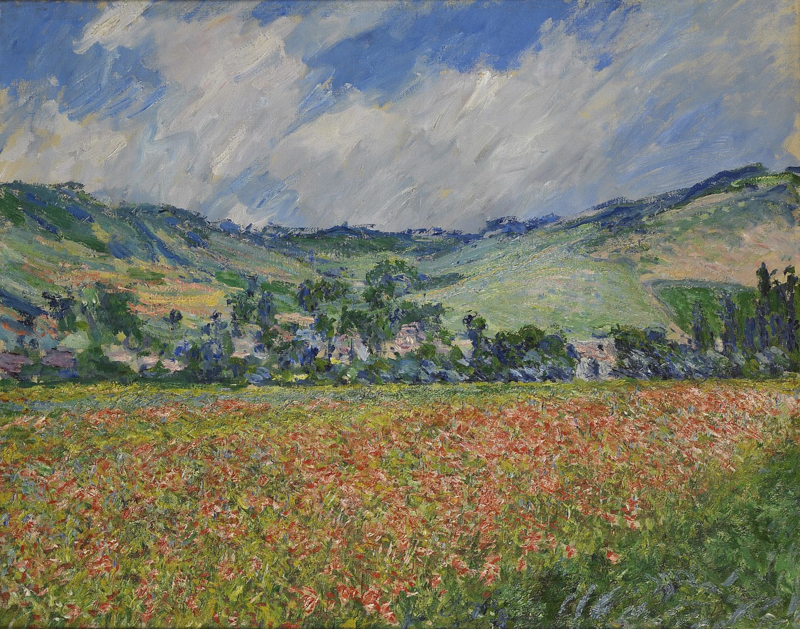 Monet Field of poppies near Giverny