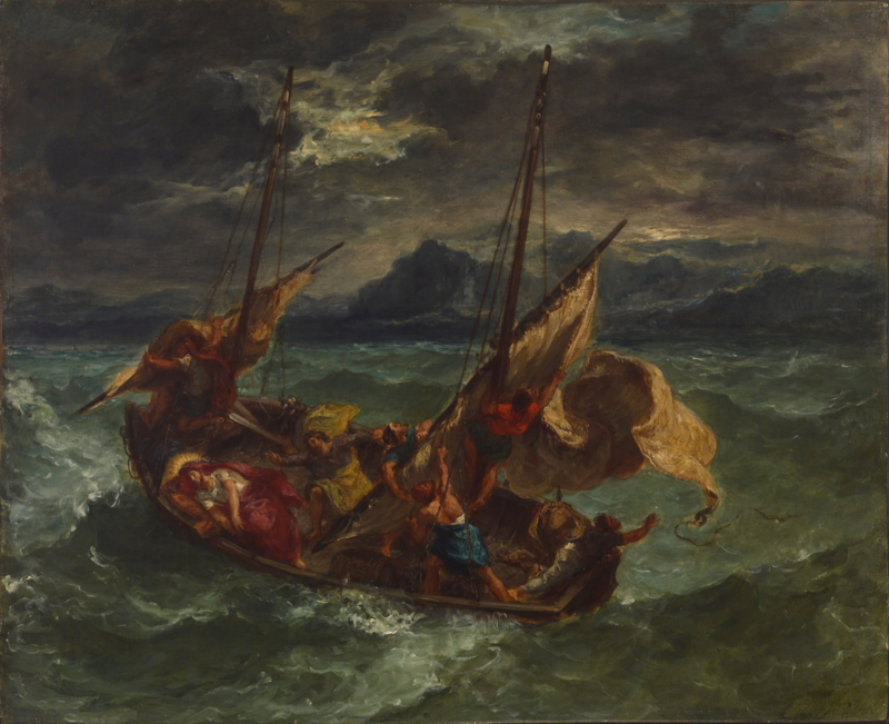 Delacroix Christ on the Sea of Galilee
