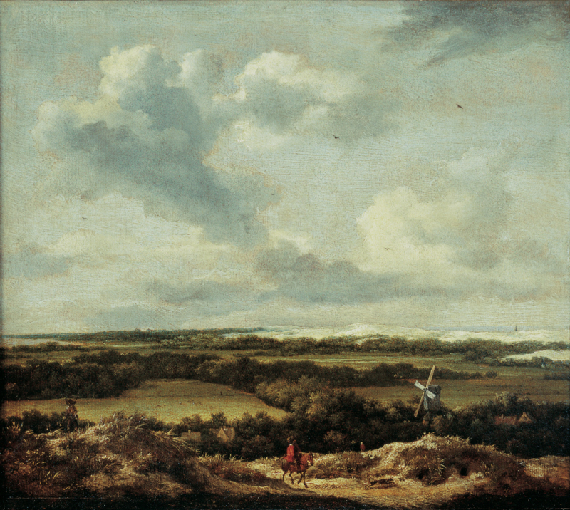 Van Ruisdael Dune landscape with rabbit hunting