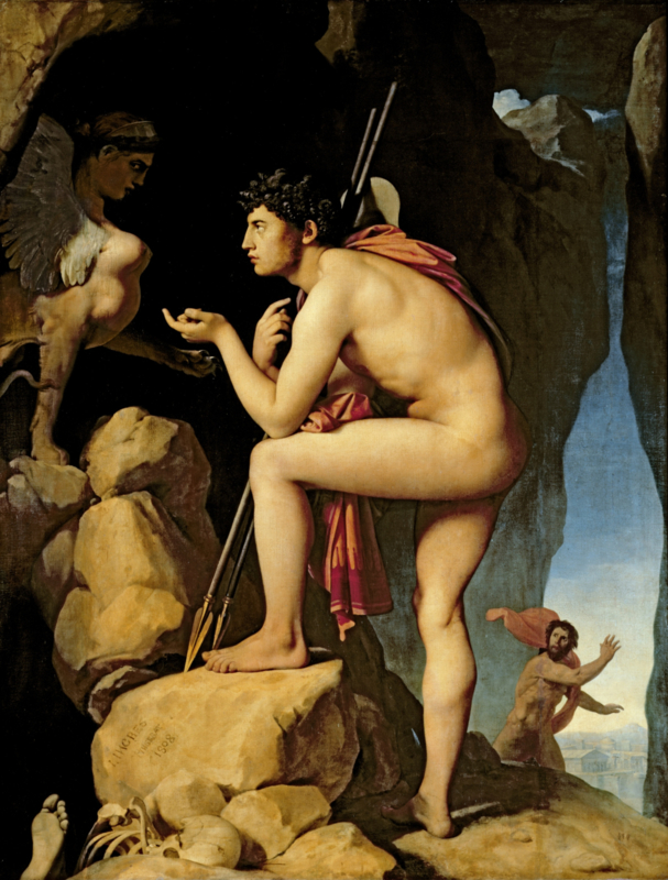 Ingres Oedipus and the sphinx