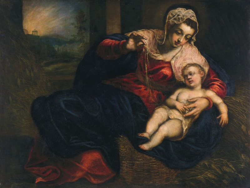 Tintoretto Madonna and child