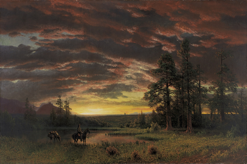 Bierstadt Evening on the prairie