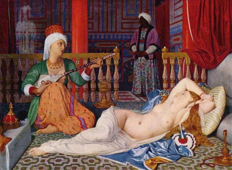 Ingres Odalisk with slave woman