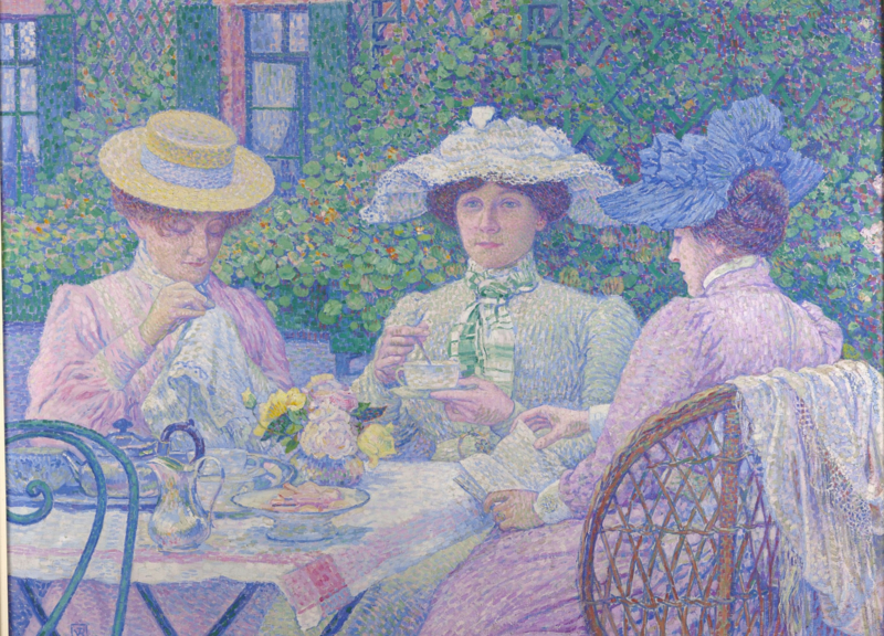 Van Rysselberghe Tea hour in the garden