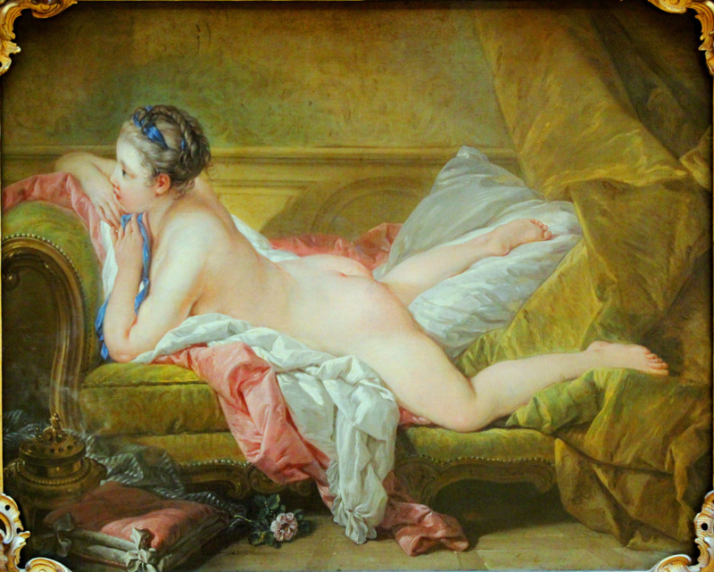 Boucher Marie-Louise O`Murphy (resting girl)
