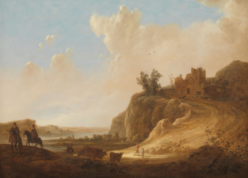 Cuyp Mountainous landscape with castle ruins