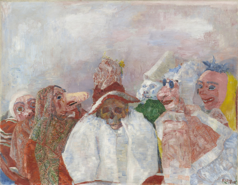 Ensor Masks that confront death