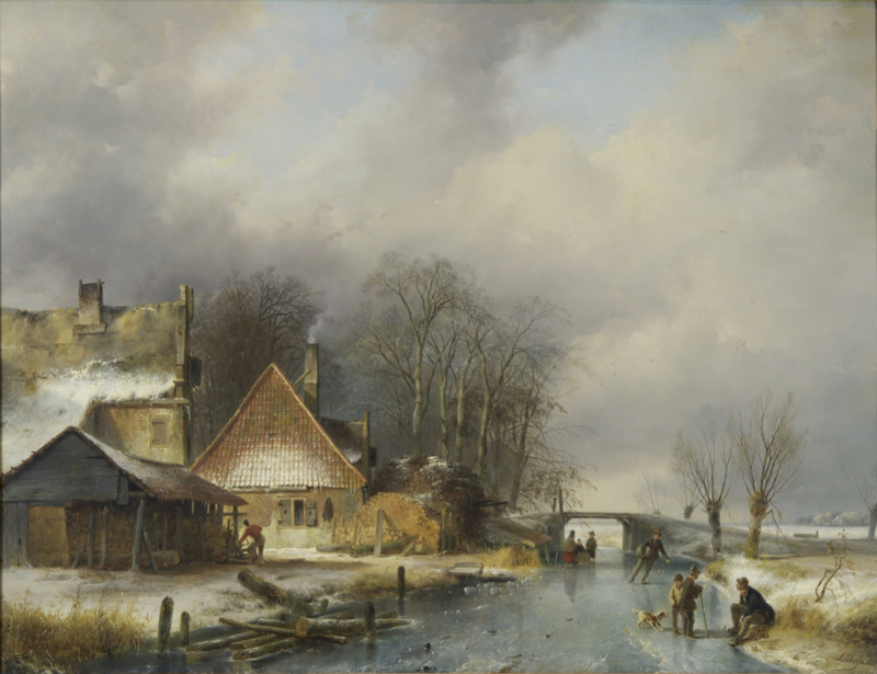 Schelfhout Dutch winter landscape