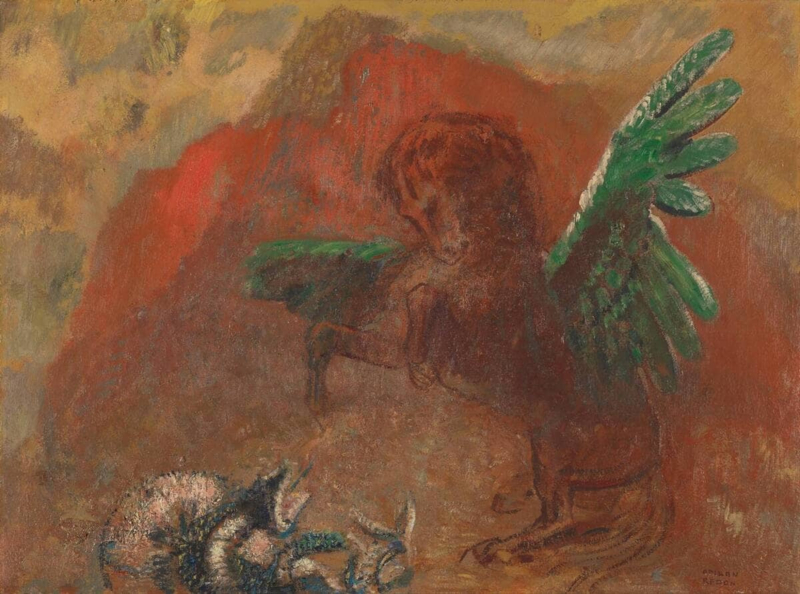 Redon Pegasus and the Hydra
