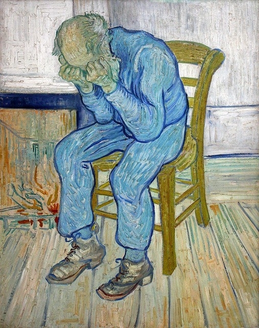 Van Gogh Weeping old man