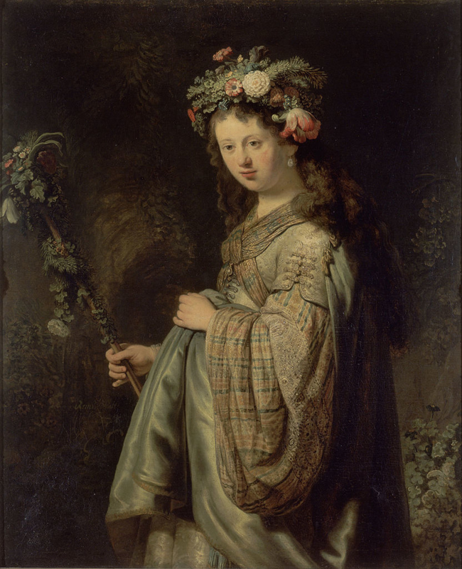 Rembrandt Portrait of Saskia as Flora