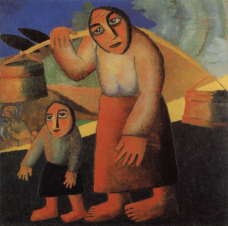 Malevich Farmer's wife with buckets