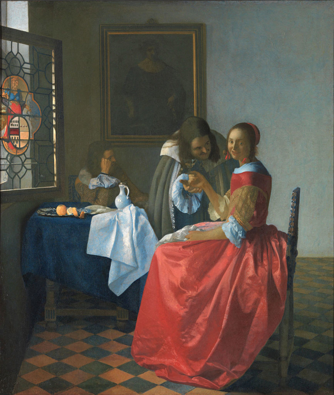 Vermeer The girl with the wine glass